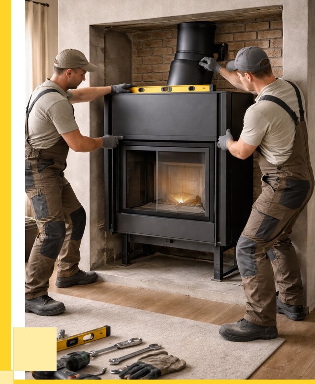 Установка каминных топок в Мысках под ключ от 18257 р. | ЭриданМси