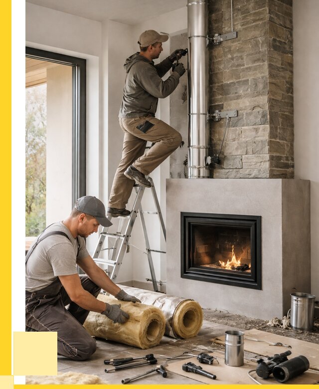 Монтаж дымоходов для каминов в Мысках от 15215 р. ЭриданМси