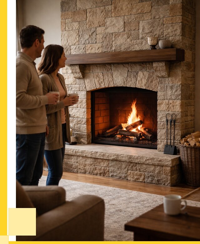 Каменные камины на заказ в Мысках от 182574 р. | ЭриданМси