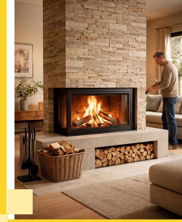 Дровяной камин под ключ в Мысках от 202860 р. | ЭриданМси