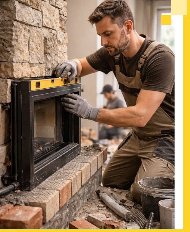 Дровяные камины под ключ в Мысках: монтаж, обустройство