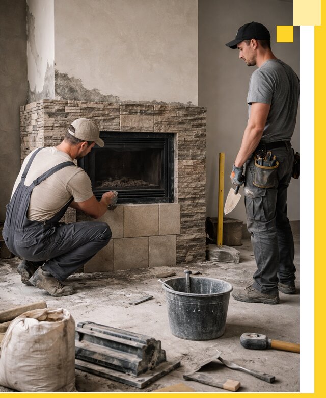 Камины под ключ в Мысках: проект, изготовление и монтаж