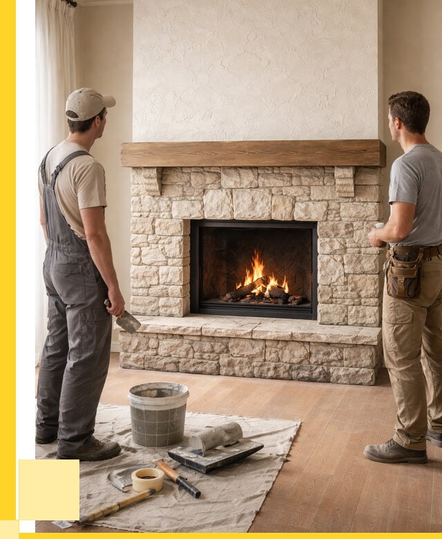 Отделка каминов в Мысках от 6593 р. под ключ | ЭриданМси