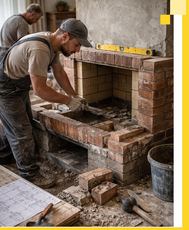 Изготовление и установка каминопечей под ключ в Мысках