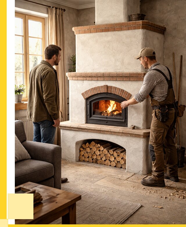 Печи камины в Мысках: кирпичные, изразцовые от 60858 р. | ЭриданМси