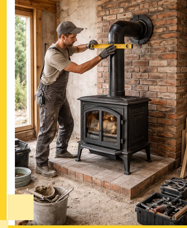 Монтаж печей установка банной печи в Мысках от 15215 р. | ЭриданМси