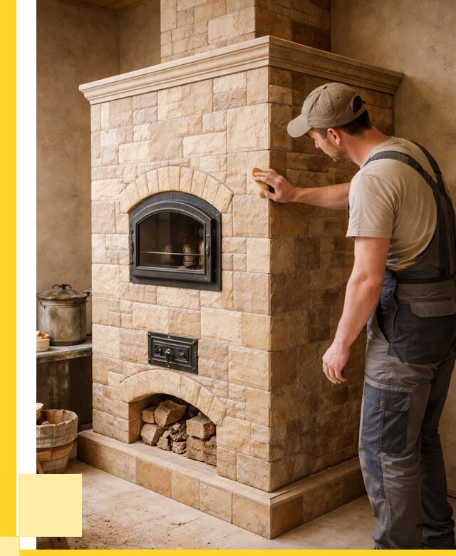 Облицовка печей в Мысках от 4564 р. под ключ | ЭриданМси