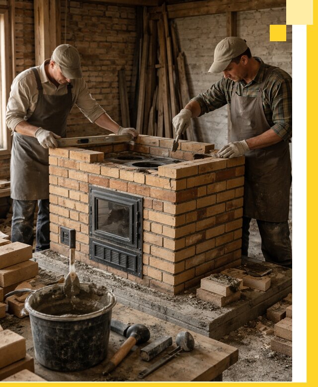 Изготовление и установка варочных печей под ключ в Мысках