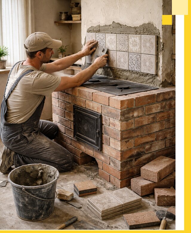 Печи с плитой на заказ монтаж гарантия и сервис в Мысках