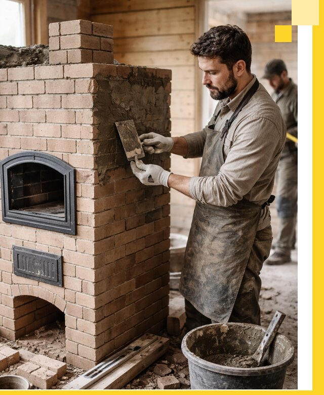 Изготовление и установка печей-шведок под ключ в Мысках