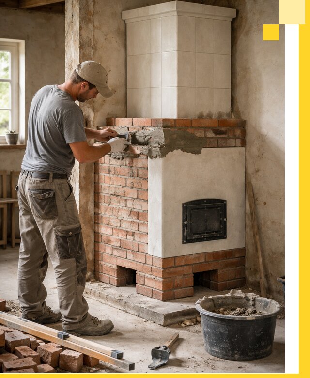 Изготовление и установка печей-голландок под ключ в Мысках