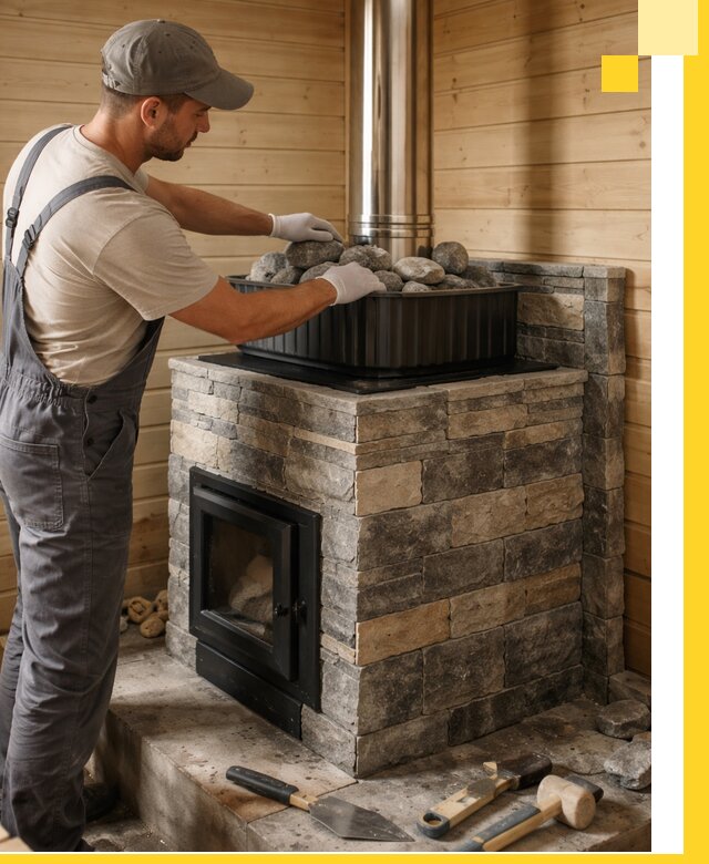 Печи для парной в Мысках, производство, монтаж и обслуживание