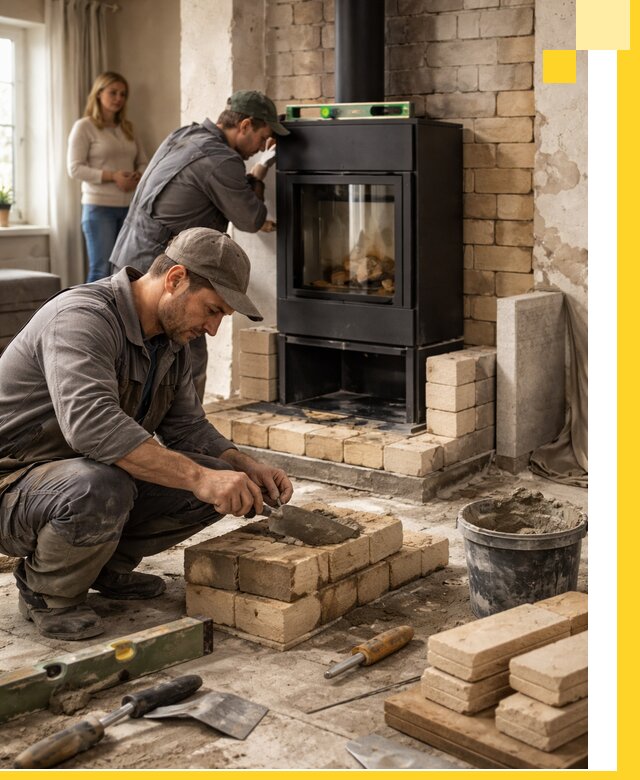 Печи и камины под ключ: проект, установка в Мысках