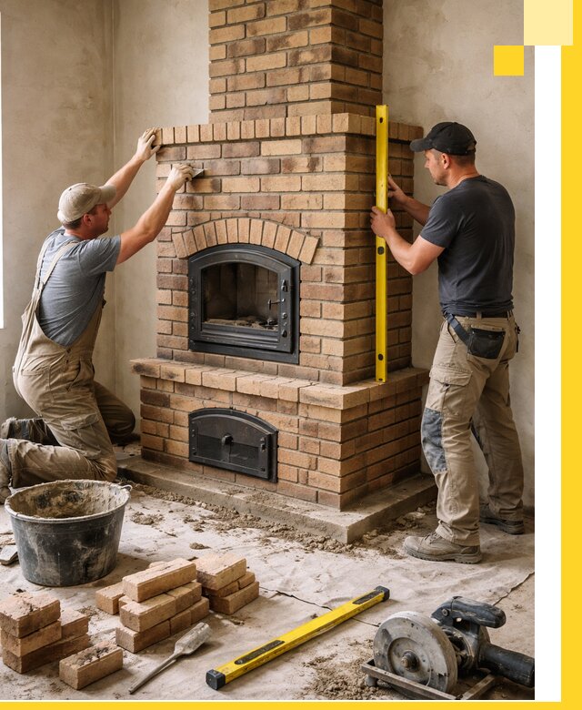 Продажа и установка печей и каминов для дома под ключ в Мысках