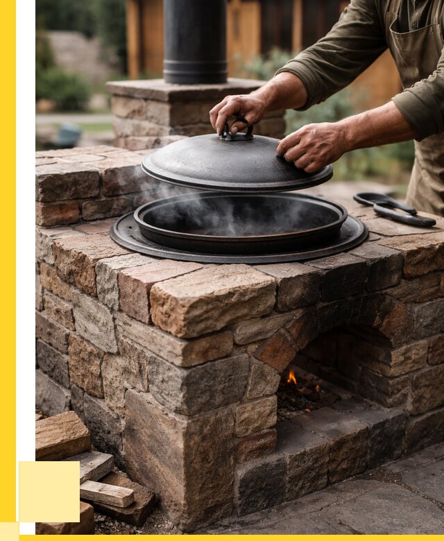 Печи для казана в Мысках по цене от 18257 р. | ЭриданМси