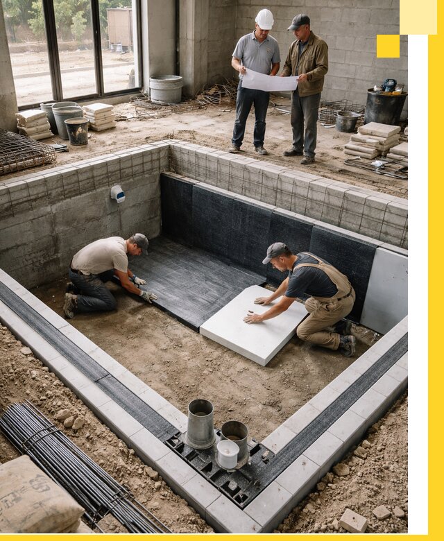 Проекты частных и общественных бассейнов под ключ в Мысках