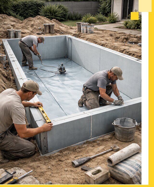 Профессиональный монтаж бассейнов под ключ в Мысках с гарантией