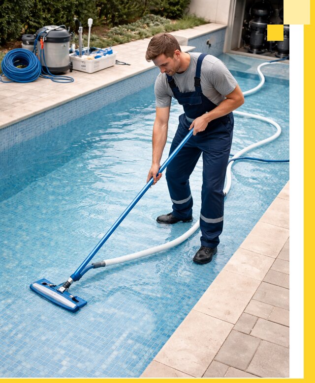 Профессиональная чистка бассейнов и фильтров в Мысках под ключ