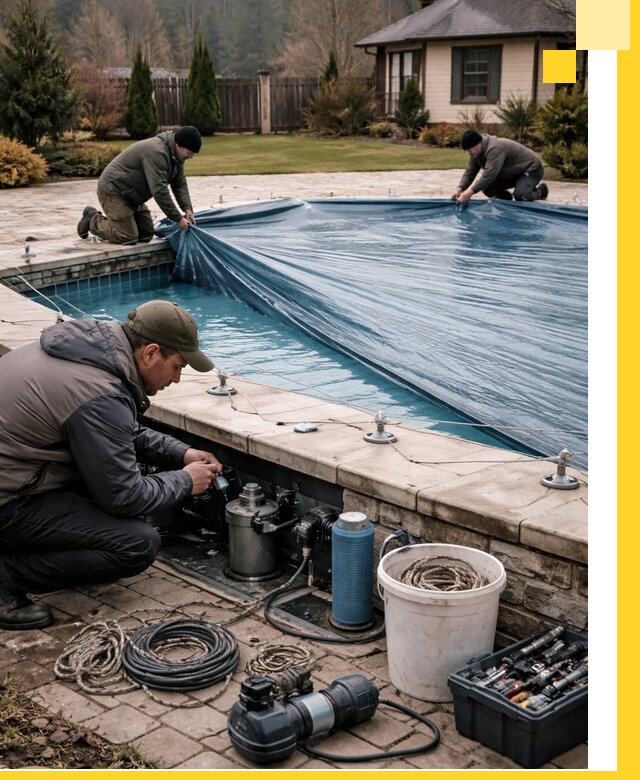 Консервация бассейнов в Мысках: подготовка к длительному хранению