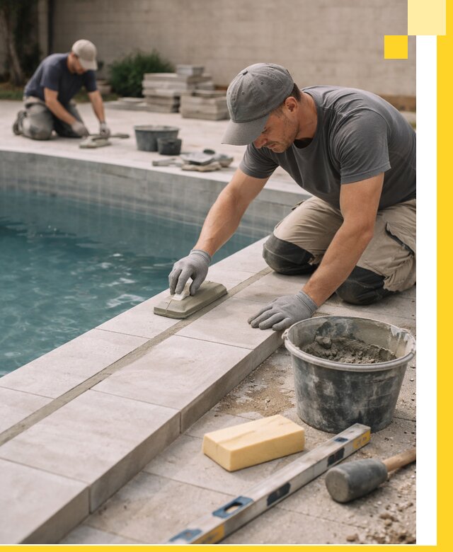 Отделка бассейнов в Мысках: декоративная отделка и гидроизоляция