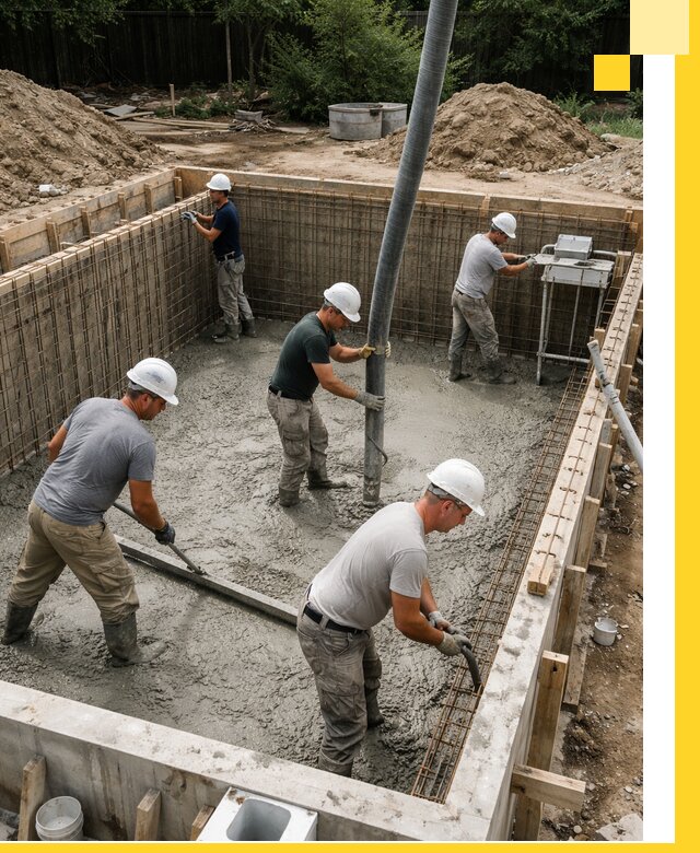 Строительство бетонных бассейнов под ключ в Мысках