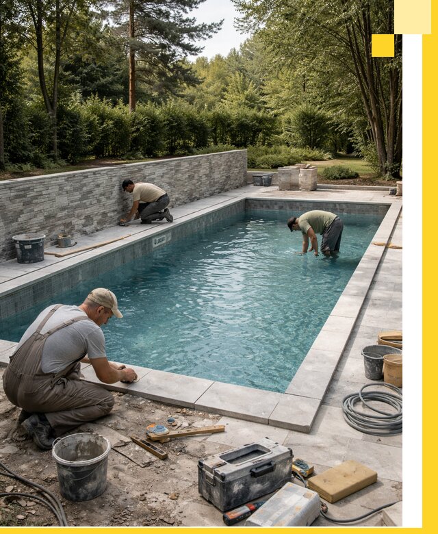 Проектирование и строительство частных бассейнов в Мысках