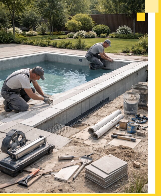 Строительство открытых бассейнов под ключ в Мысках профессионально