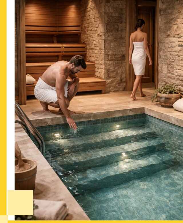 Сауна с бассейном под ключ в Мысках от 121716 р., ЭриданМси