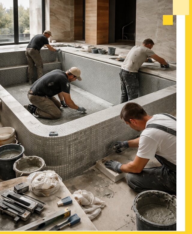 Строительство и установка СПА бассейнов под ключ в Мысках