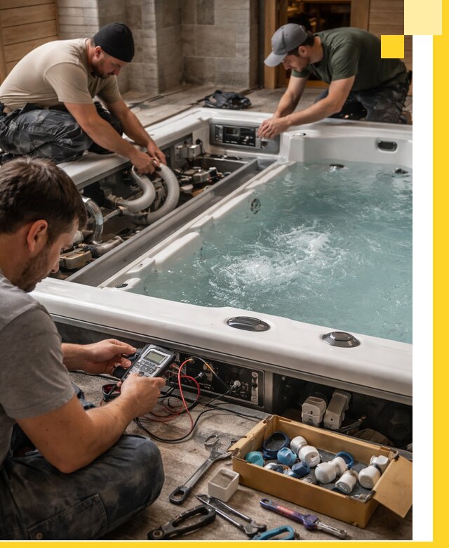 Гидромассажные бассейны под ключ в Мысках, дизайн и монтаж