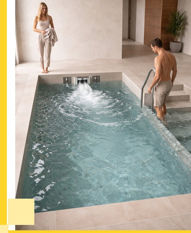 Бассейн с противотоком в Мысках от 253575 р. | ЭриданМси