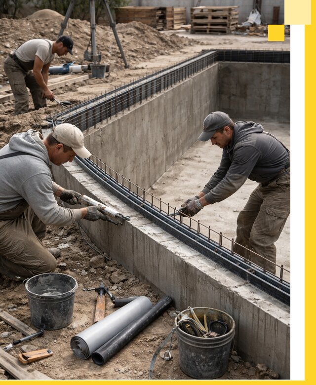 Качественный монтаж чаши бассейна в Мысках под ключ с гарантией