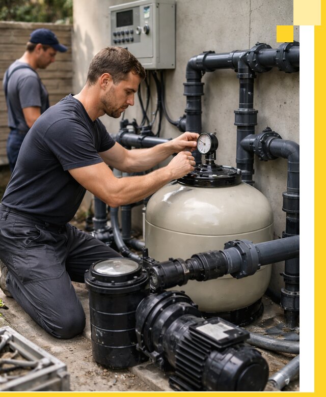 Поставка и монтаж фильтровального оборудования для бассейнов в Мысках