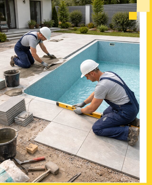 Строительство и монтаж плавательных бассейнов под ключ в Мысках