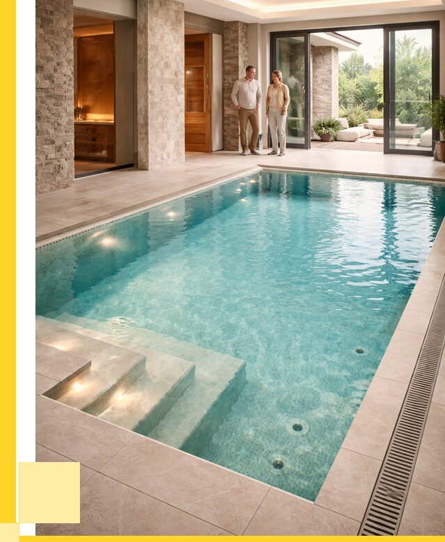 Бассейн во дворе в Мысках: проект, отделка от 1217160 р. | ЭриданМси