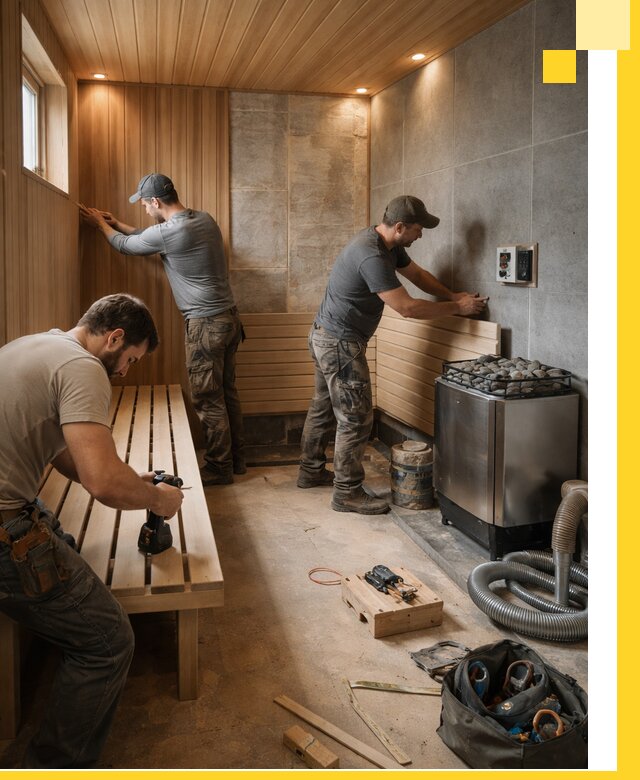 Сауны под ключ в Мысках, проектирование, строительство, отделка
