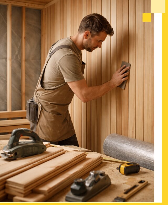 Профессиональная отделка саун и парных под ключ в Мысках