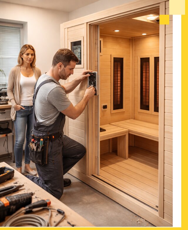 Инфракрасные сауны под ключ в Мысках продажа и установка