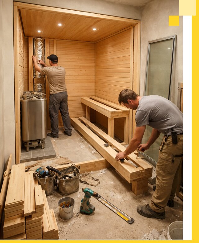 Проектирование и установка домашних саун под ключ в Мысках