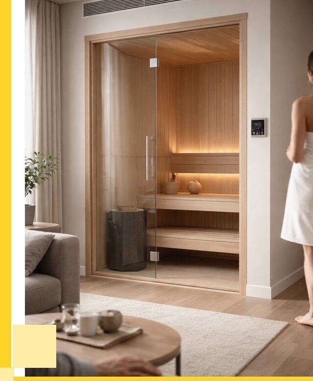 Сауна в квартире под ключ в Мысках от 121716 р. ЭриданМси