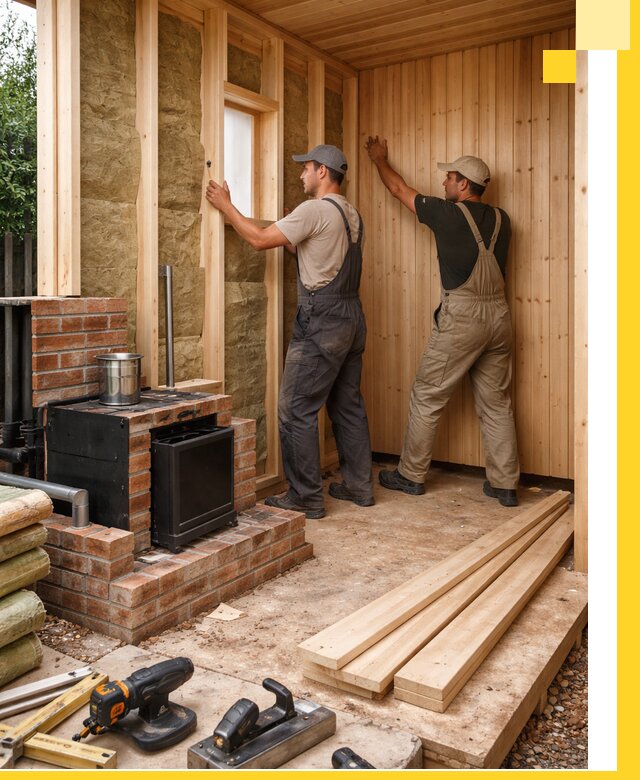 Строительство и установка дачных саун под ключ в Мысках