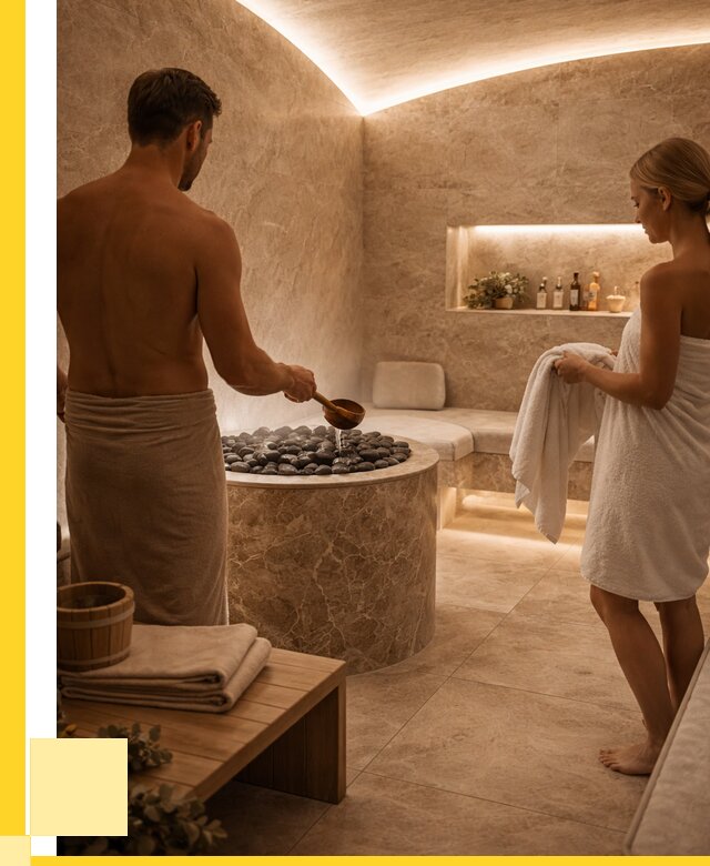 Сауны с хамамом в Мысках от 355005 р. – проекты и монтаж | ЭриданМси