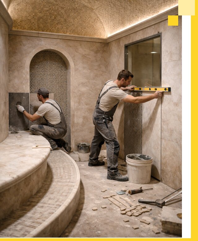 Проектирование и строительство саун с хамамом под ключ в Мысках