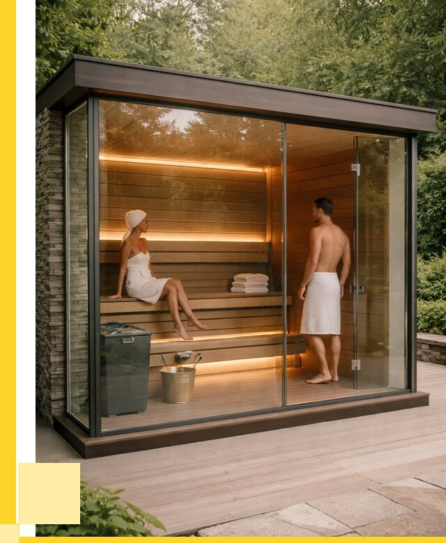 Сауна стеклянная и двери для сауны в Мысках от 253575 р. | ЭриданМси