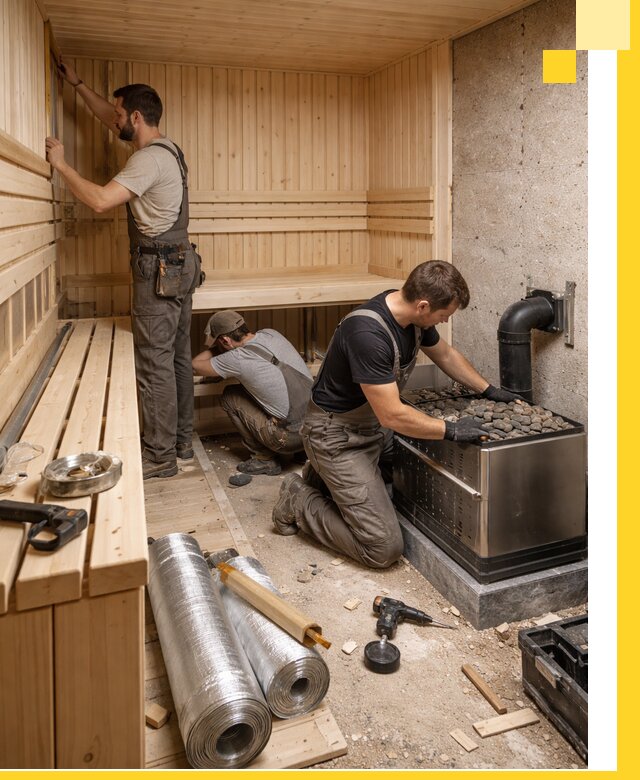 Индивидуальные сауны на заказ в Мысках под ключ, проект и монтаж