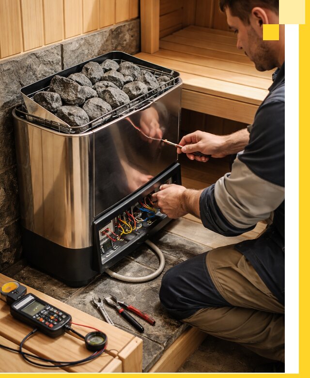 Продажа и установка электрокаменок для саун в Мысках
