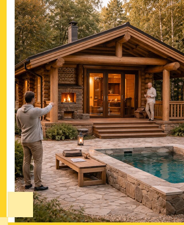 Проекты бань и хамам в Мысках от 25358 р. | ЭриданМси