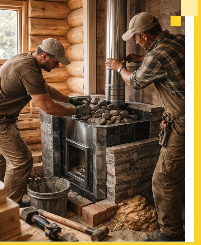 Строительство и отделка русских бань под ключ в Мысках