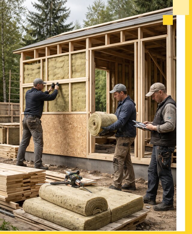 Проектирование и строительство каркасных бань в Мысках под ключ