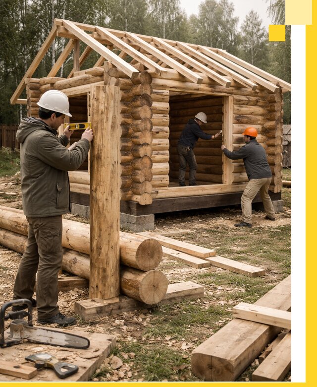 Строительство бань для дачи под ключ в Мысках с доставкой и монтажом